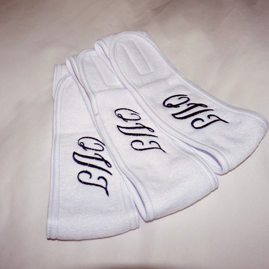 Personalized Spa Headband Set